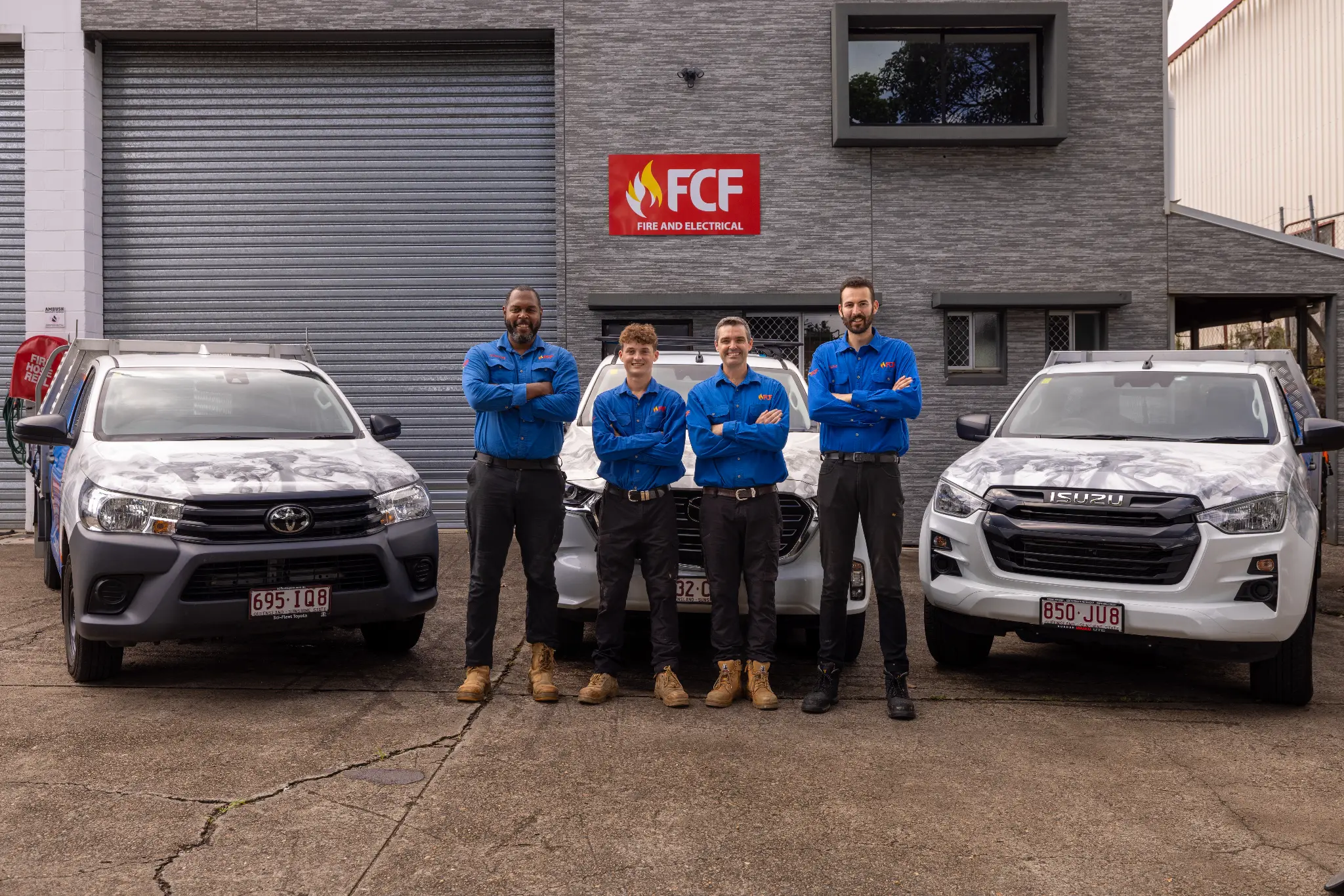 FCF Fire and Electrical Brisbane team
