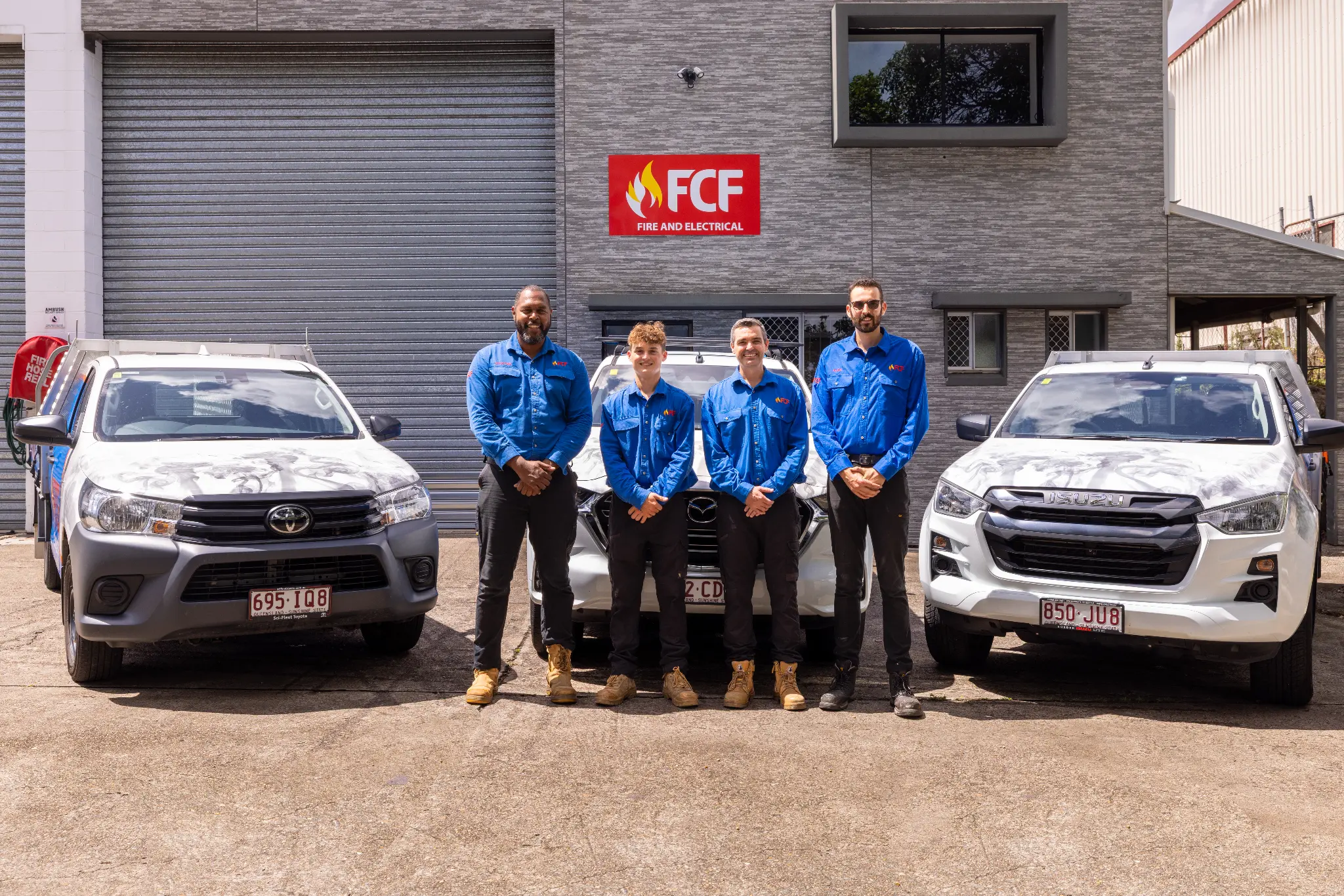 FCF Fire and Electrical Brisbane team